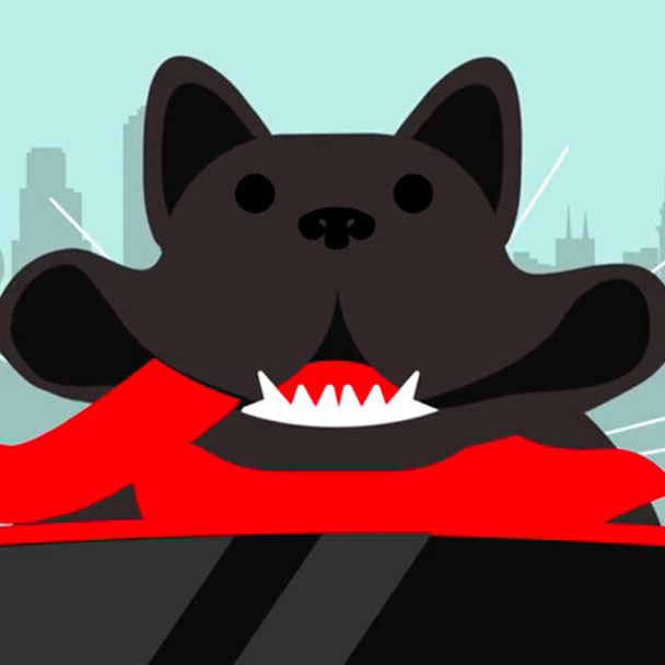 Image of a dog happily at Virgin Hotels Chicago